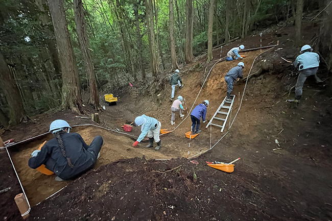 石見銀山街道１区作業風景