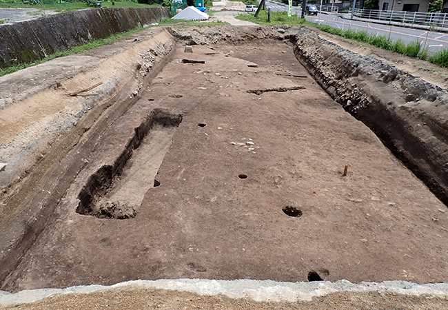 第3遺構面 掘立柱建物跡（北から）